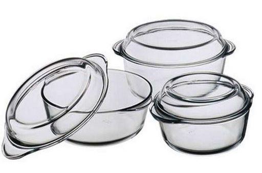 Набор посуды для СВЧ 3 пр (кастрюли с крышками 1л+1,5л+2л)